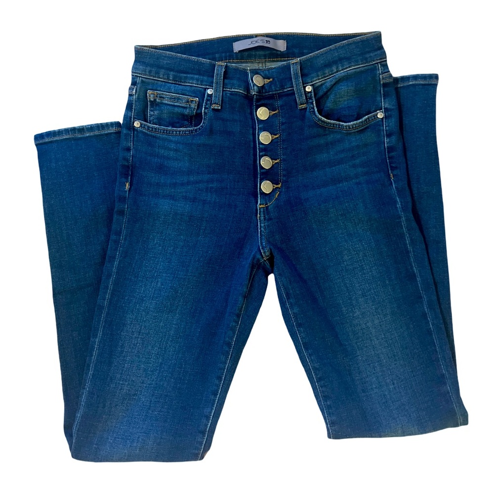 JOE'S JEANS SKINNY RISE BUTTON FLY